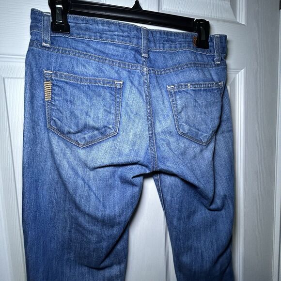 PAIGE Women’s Skyline Ankle Peg Mid Rise Medium Wash Jeans Size 26 - Picture 5 of 7